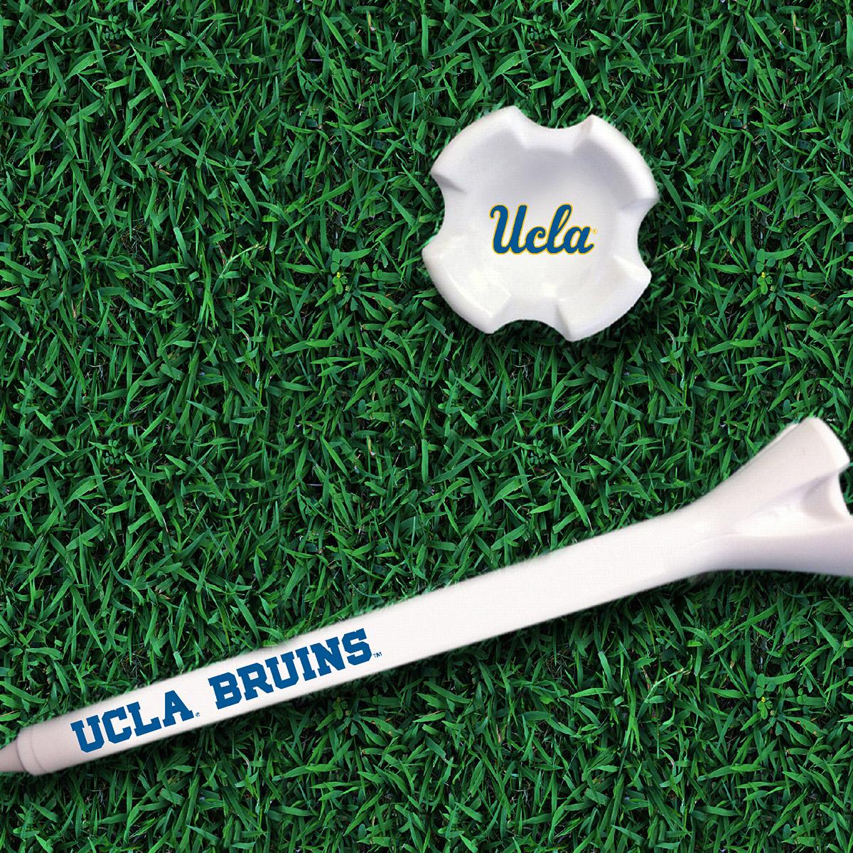 UCLA Script and Block Golf Tee Set