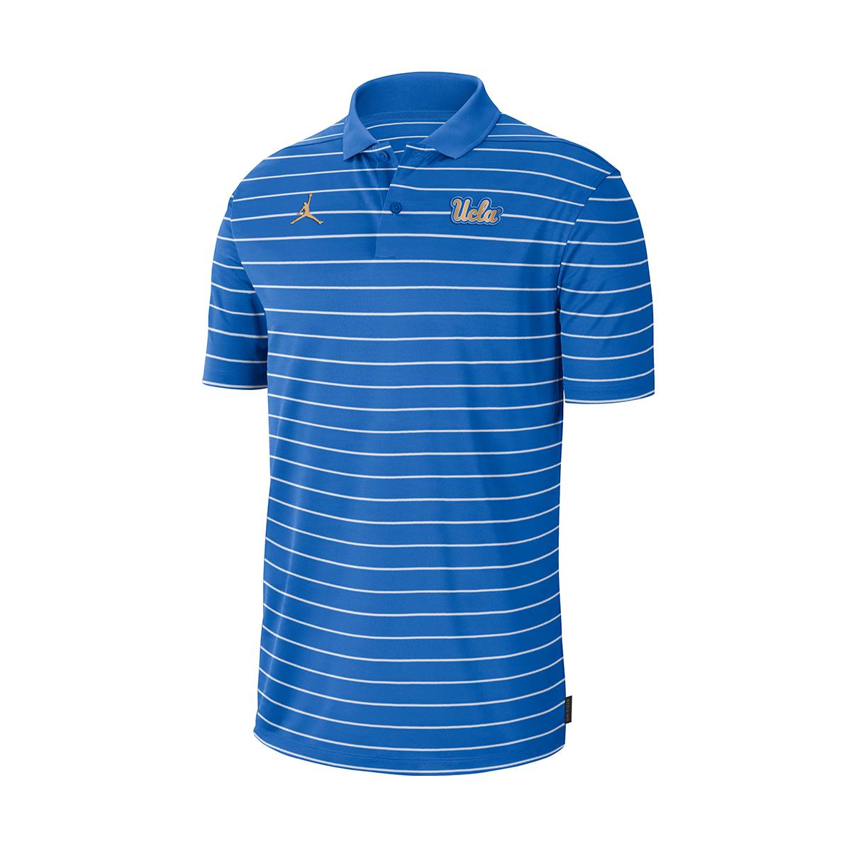 UCLA Jumpman Striped Polo